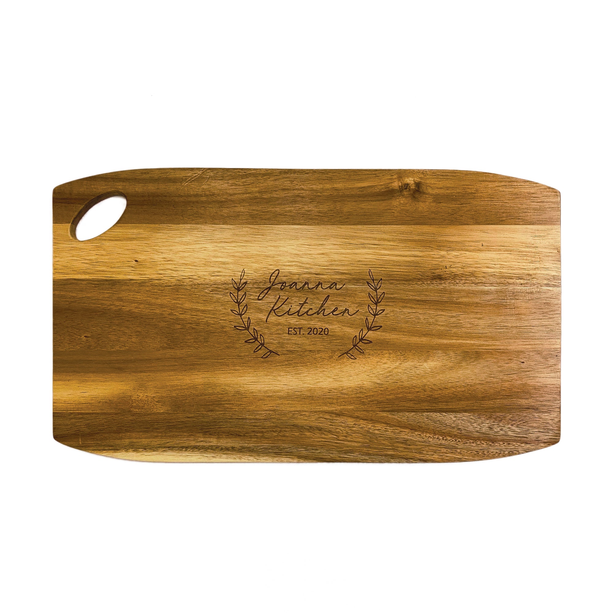 Wooden Rounded Rectangle Cutting & Serving Board
