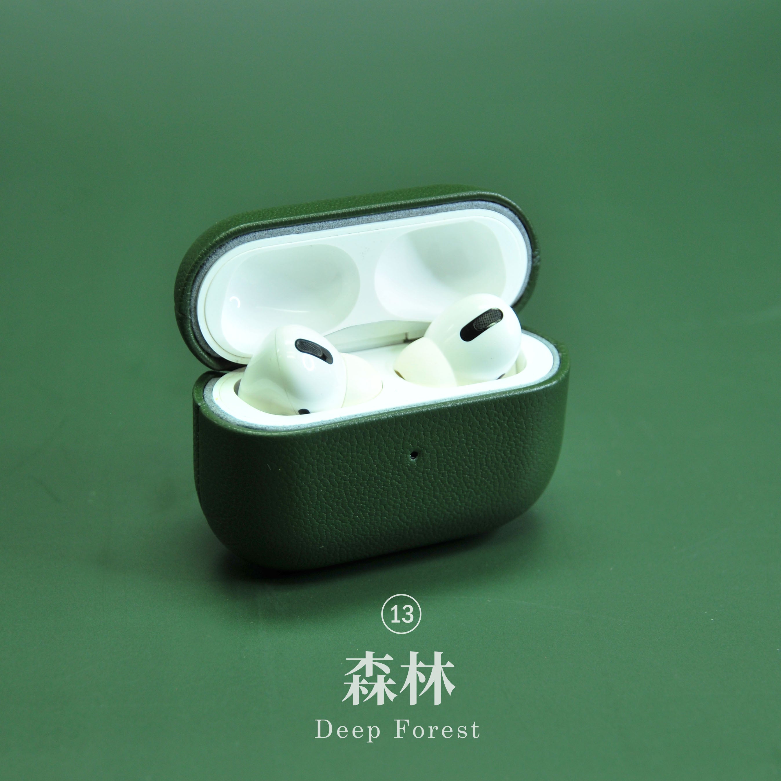 Genuine Leather AirPods Pro Case - Green Series